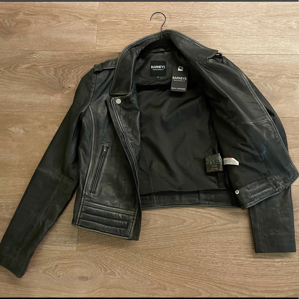 Barney’s Ordinal Biker Leather Jacket